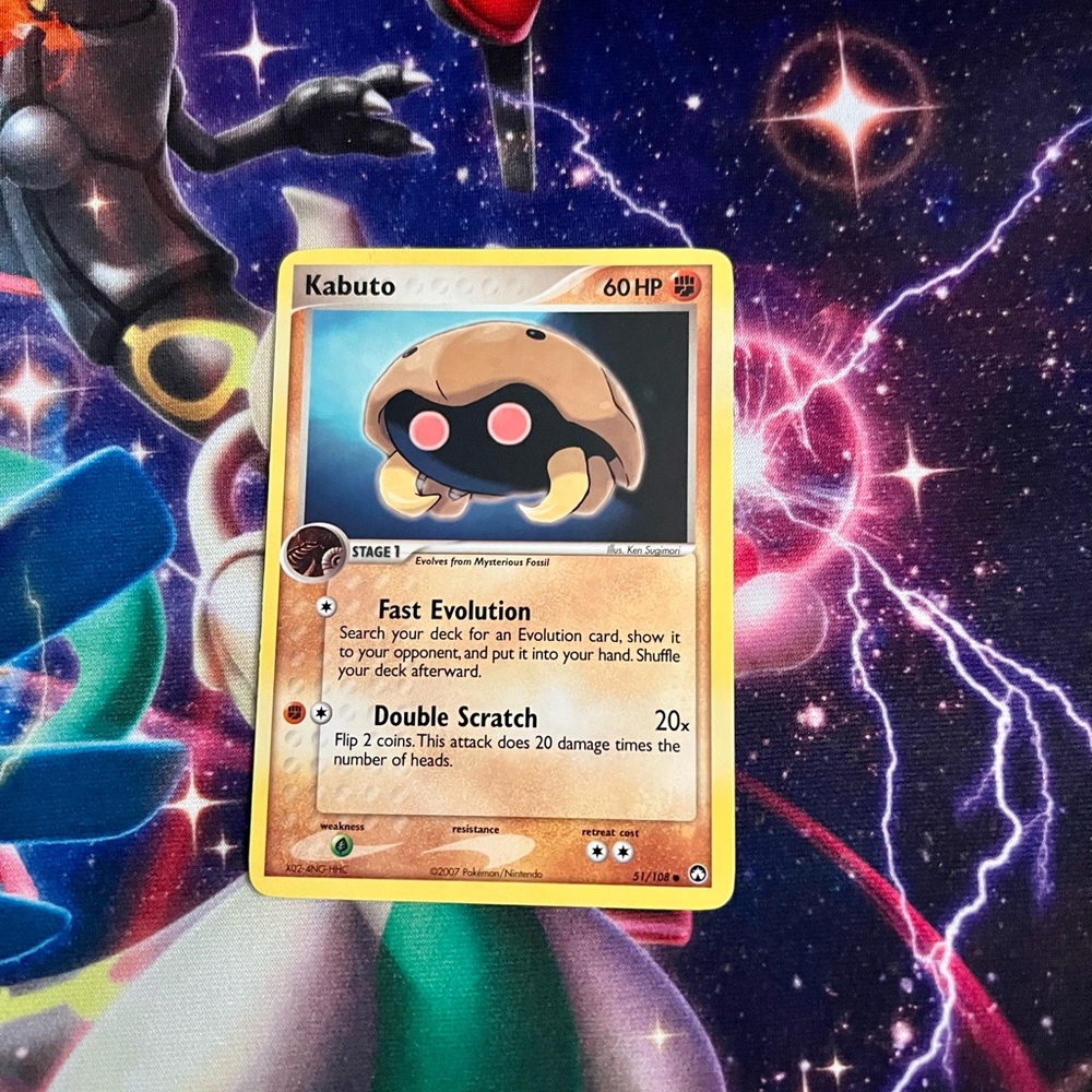 Pokémon kabuto power keepers card 2007